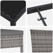 Set de masă pentru grădină 7 pcs Gri Oțel vopsit electrostatic - WALTI WALTI