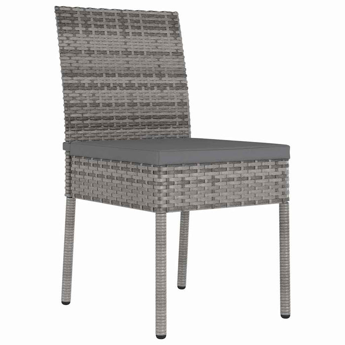 Set de masă pentru grădină 7 pcs Gri Oțel vopsit electrostatic - WALTI WALTI