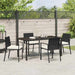 Set de masă pentru grădină 5 pcs Negru - WALTI WALTI