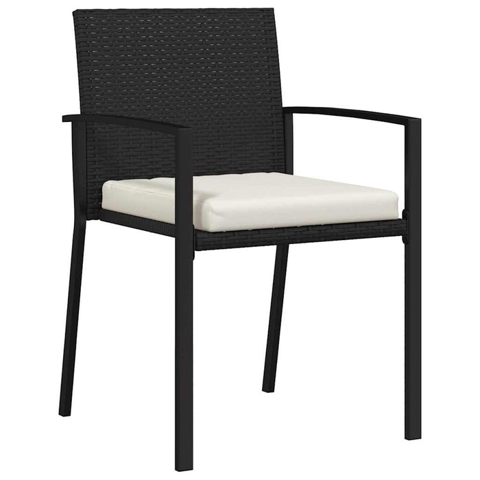 Set de masă pentru grădină 7 pcs Negru - WALTI WALTI
