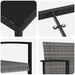 Set de masă pentru grădină 6 pcs Gri Oțel vopsit electrostatic - WALTI WALTI