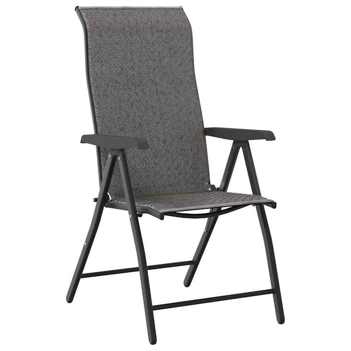 Set de masă pentru grădină 9 pcs Gri Oțel vopsit electrostatic - WALTI WALTI