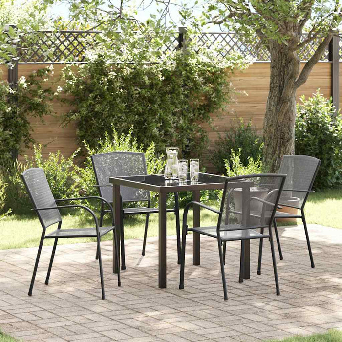 Set de masă pentru grădină 5 pcs Antracit - WALTI WALTI