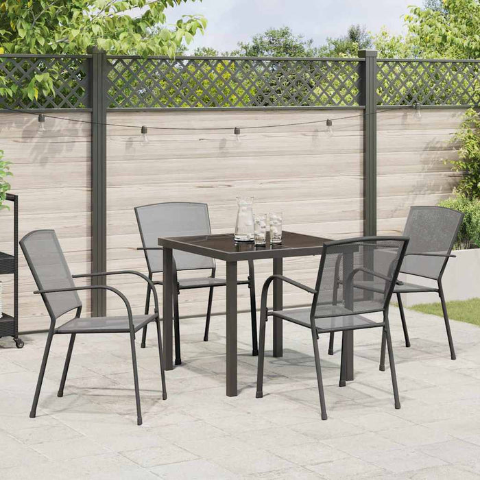 Set de masă pentru grădină 5 pcs Antracit - WALTI WALTI