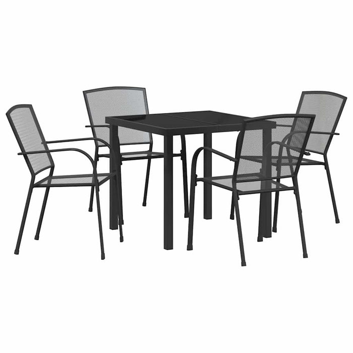 Set de masă pentru grădină 5 pcs Antracit - WALTI WALTI