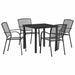 Set de masă pentru grădină 5 pcs Antracit - WALTI WALTI