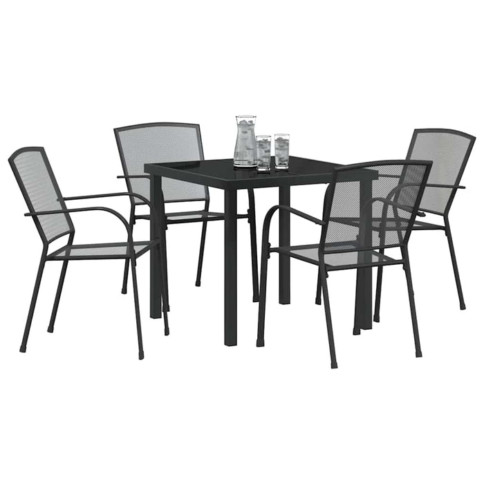 Set de masă pentru grădină 5 pcs Antracit - WALTI WALTI