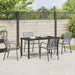 Set de masă pentru grădină 5 pcs Antracit - WALTI WALTI