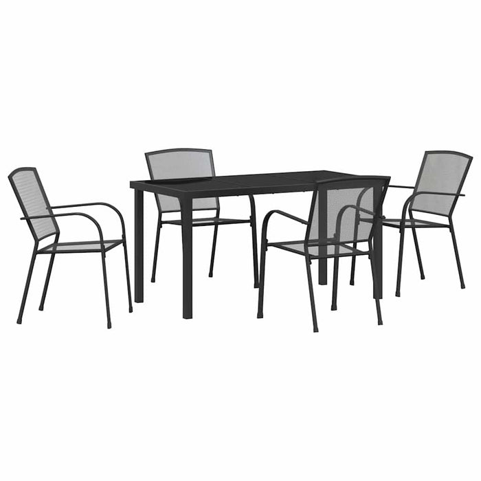 Set de masă pentru grădină 5 pcs Antracit - WALTI WALTI
