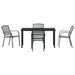 Set de masă pentru grădină 5 pcs Antracit - WALTI WALTI