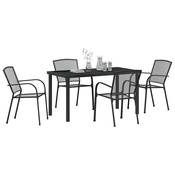 Set de masă pentru grădină 5 pcs Antracit - WALTI WALTI