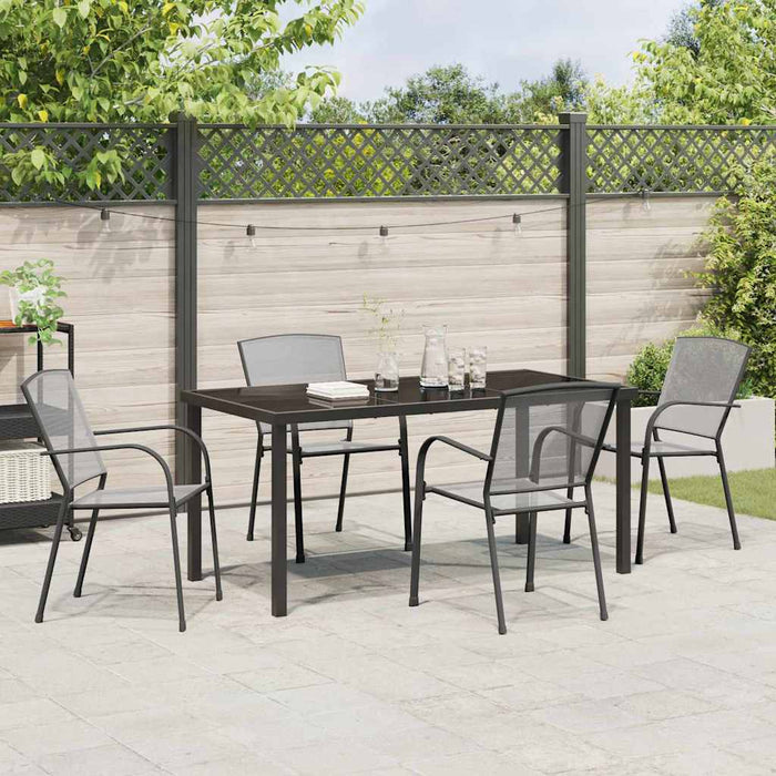 Set de masă pentru grădină 5 pcs Antracit - WALTI WALTI