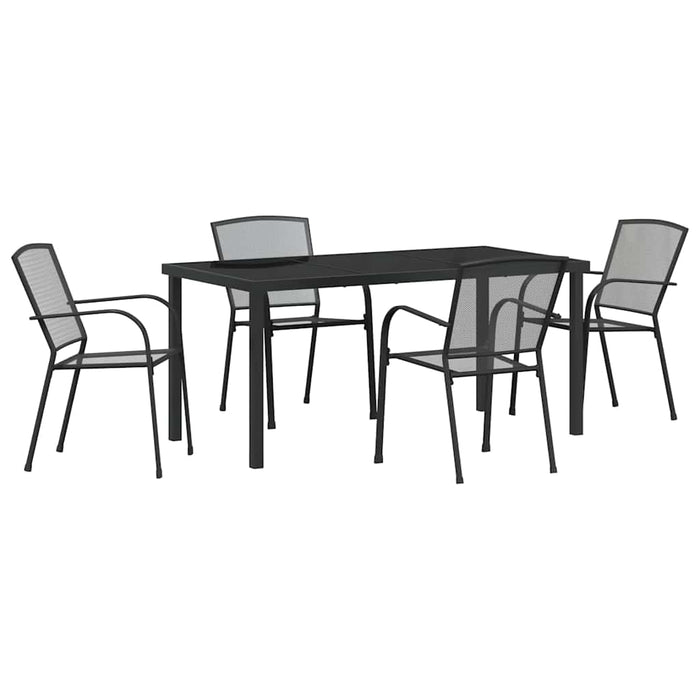 Set de masă pentru grădină 5 pcs Antracit - WALTI WALTI