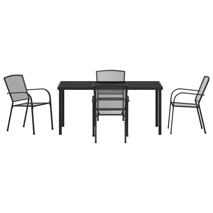 Set de masă pentru grădină 5 pcs Antracit - WALTI WALTI