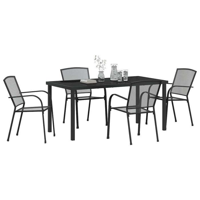 Set de masă pentru grădină 5 pcs Antracit - WALTI WALTI
