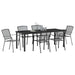 Set de masă pentru grădină 7 pcs Antracit - WALTI WALTI
