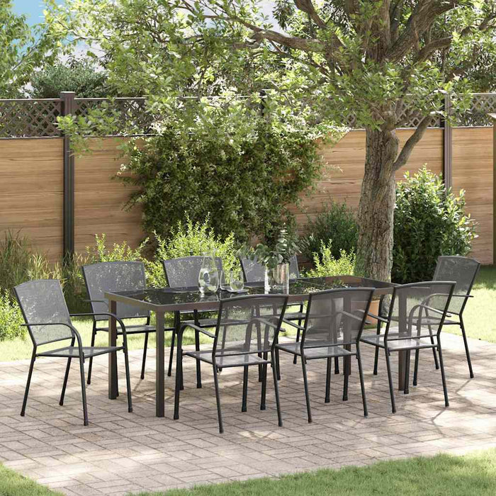 Set de masă pentru grădină 9 pcs Antracit - WALTI WALTI
