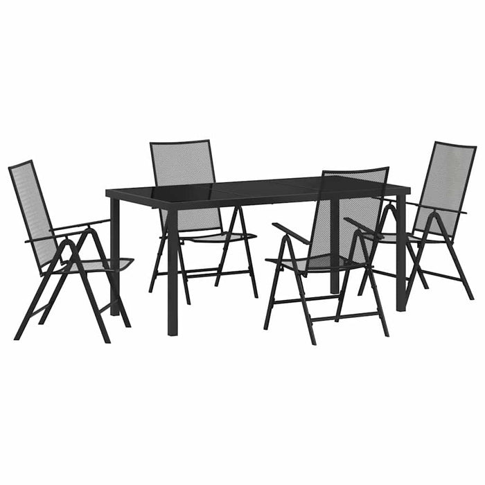 Set de masă pentru grădină 5 pcs Antracit - WALTI WALTI