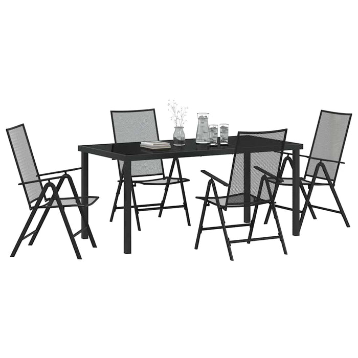 Set de masă pentru grădină 5 pcs Antracit - WALTI WALTI