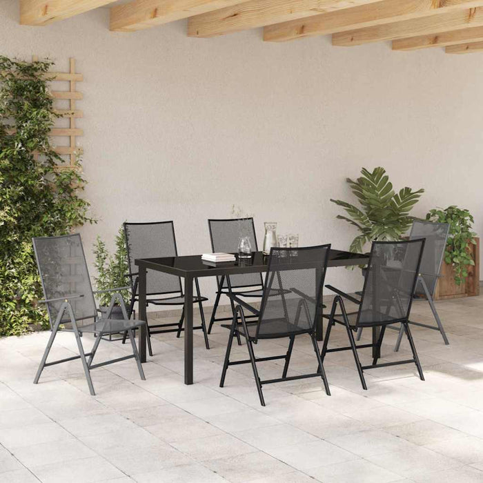 Set de masă pentru grădină 7 pcs Antracit - WALTI WALTI