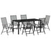 Set de masă pentru grădină 7 pcs Antracit - WALTI WALTI