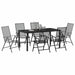 Set de masă pentru grădină 7 pcs Antracit - WALTI WALTI