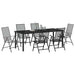 Set de masă pentru grădină 7 pcs Antracit - WALTI WALTI