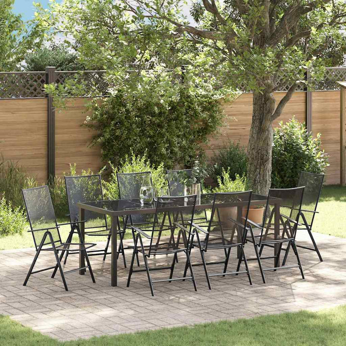 Set de masă pentru grădină 9 pcs Antracit - WALTI WALTI
