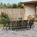 Set de masă pentru grădină 9 pcs Antracit - WALTI WALTI