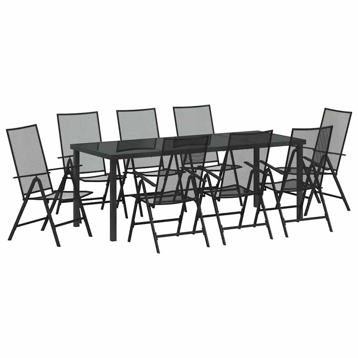 Set de masă pentru grădină 9 pcs Antracit - WALTI WALTI