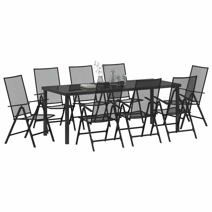 Set de masă pentru grădină 9 pcs Antracit - WALTI WALTI