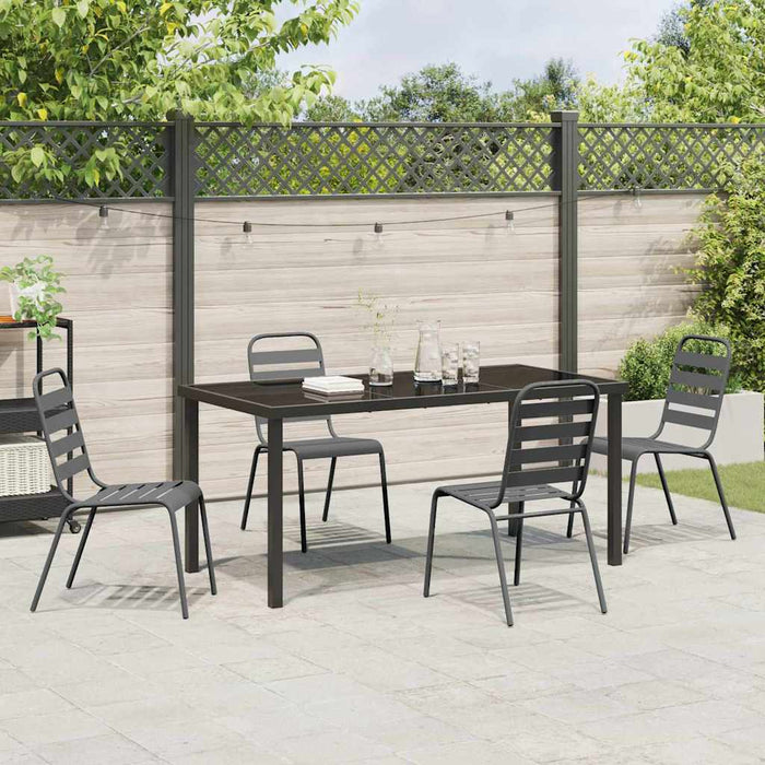 Set de masă pentru grădină 5 pcs Antracit - WALTI WALTI