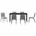 Set de masă pentru grădină 7 pcs Antracit - WALTI WALTI
