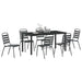 Set de masă pentru grădină 7 pcs Antracit - WALTI WALTI