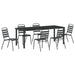 Set de masă pentru grădină 7 pcs Antracit - WALTI WALTI