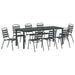 Set de masă pentru grădină 9 pcs Antracit - WALTI WALTI