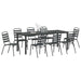 Set de masă pentru grădină 9 pcs Antracit - WALTI WALTI