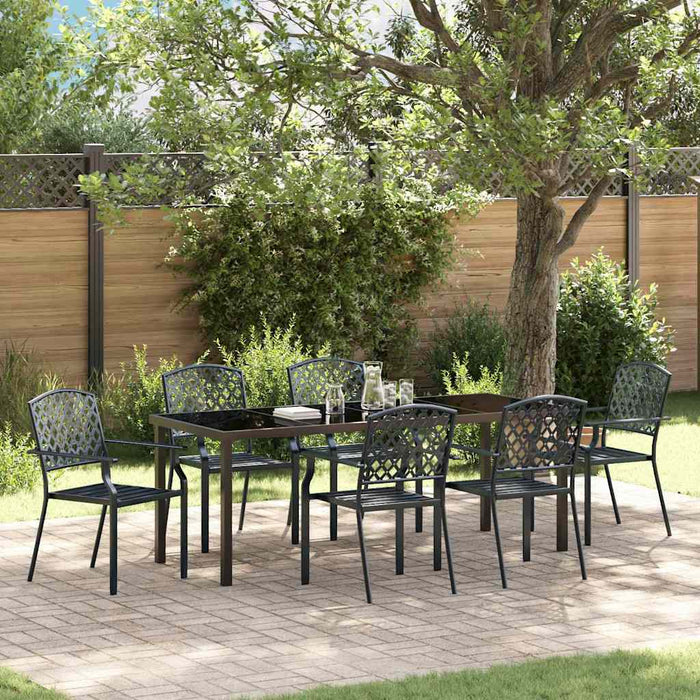 Set de masă pentru grădină 7 pcs Antracit - WALTI WALTI