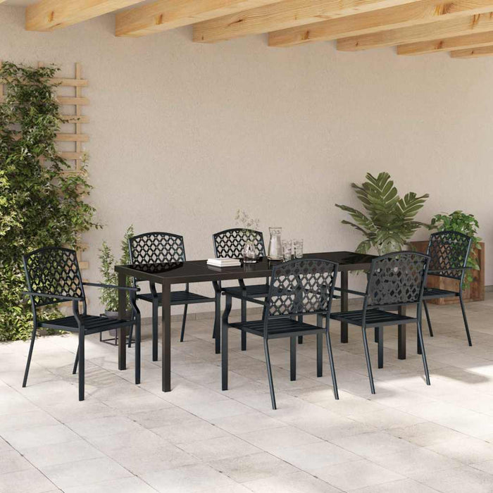 Set de masă pentru grădină 7 pcs Antracit - WALTI WALTI