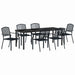 Set de masă pentru grădină 7 pcs Antracit - WALTI WALTI