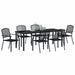 Set de masă pentru grădină 7 pcs Antracit - WALTI WALTI