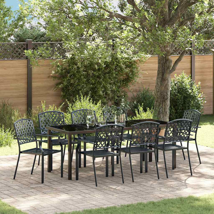 Set de masă pentru grădină 9 pcs Antracit - WALTI WALTI