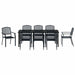 Set de masă pentru grădină 9 pcs Antracit - WALTI WALTI
