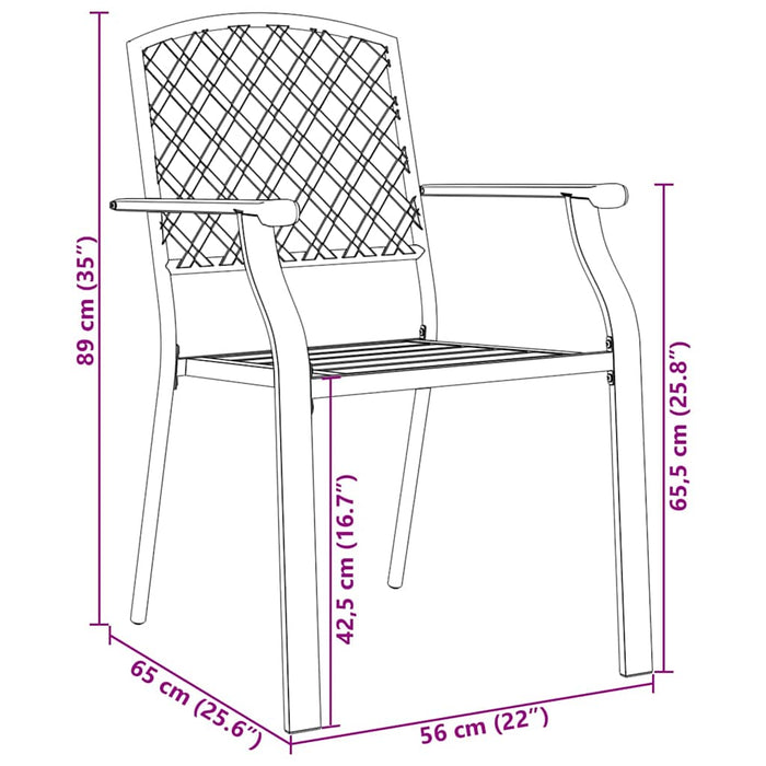 Set de masă pentru grădină 9 pcs Antracit - WALTI WALTI
