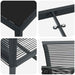 Set de masă pentru grădină 9 pcs Negru - WALTI WALTI
