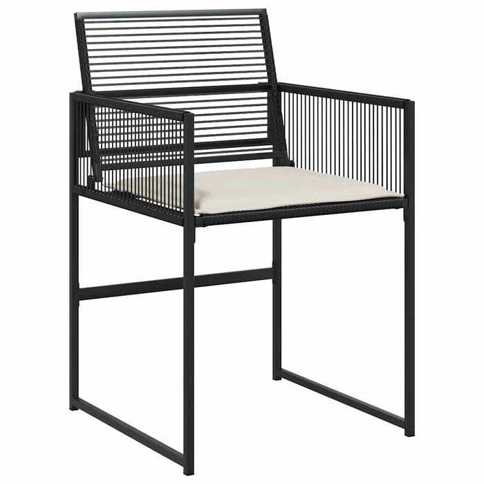 Set de masă pentru grădină 9 pcs Negru - WALTI WALTI