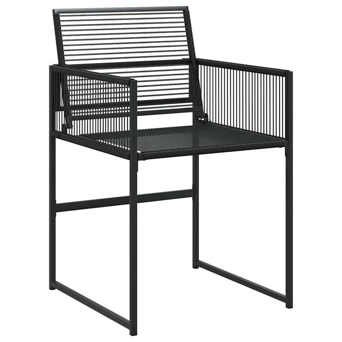 Set de masă pentru grădină 9 pcs Negru - WALTI WALTI