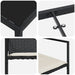 Set de masă pentru grădină 5 pcs Negru Rattan poli - WALTI WALTI