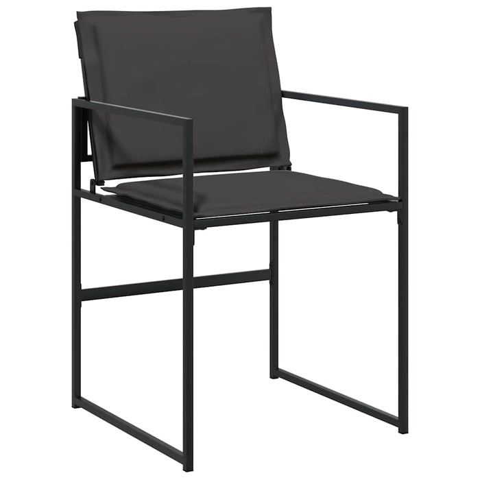 Set de masă pentru grădină 9 pcs Negru - WALTI WALTI