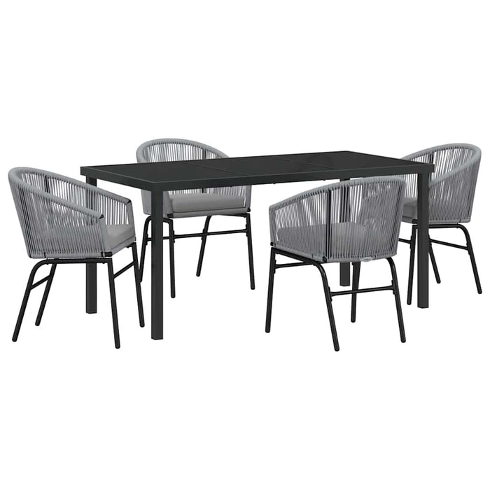 Set de masă pentru grădină 5 pcs Antracit - WALTI WALTI